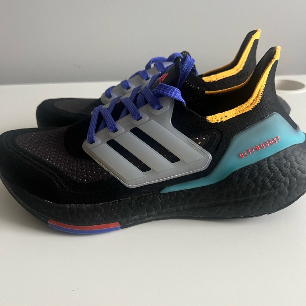 Adidas kids Ultraboost Black‎ and Purple Shoes